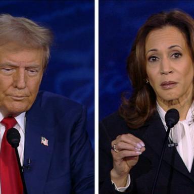 VIDEO: Trump asked to address his comments on Harris' race