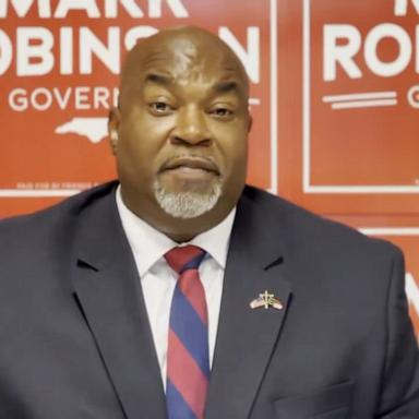 North Carolina Democratic Party Chair Anderson Clayton joined ABC News Live to discuss the state’s gubernatorial race after the recent allegations about GOP Lt. Gov. Mark Robinson.