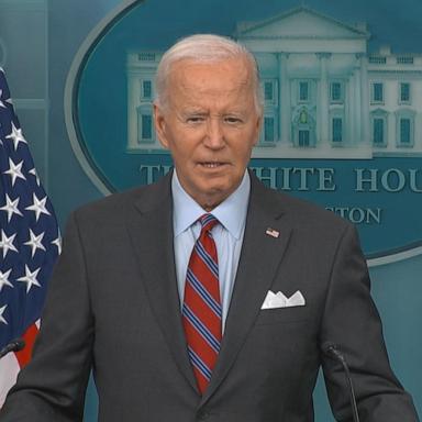 President Joe Biden on Friday called Donald Trump's comments about the 2020 election "very dangerous."