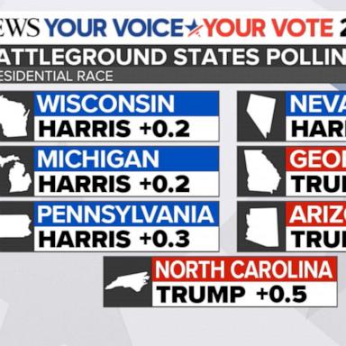 VIDEO: Trump, Harris race 'could hardly be closer'