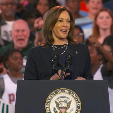 VIDEO: Harris speaks to supporters in Philadelphia