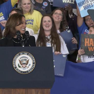 VIDEO: Kamala Harris speaks at campaign rally in battleground state of North Carolina