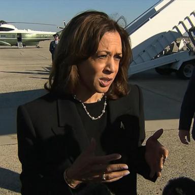 Speaking to reporters on the tarmac at Joint Base Andrews, the vice president said, “ I strongly disagree with any criticism of people based on who they vote for."