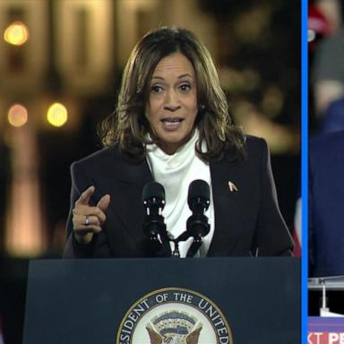 VIDEO: Harris and Trump make closing arguments in key swing states