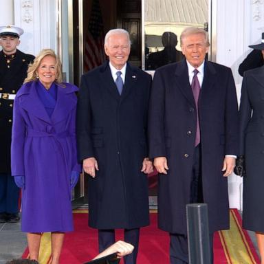 VIDEO: Donald, Melania Trump visit the Bidens at the White House