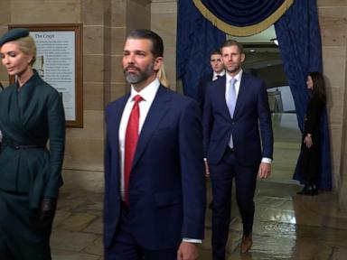 WATCH:  Trump children arrive at US Capitol for inauguration