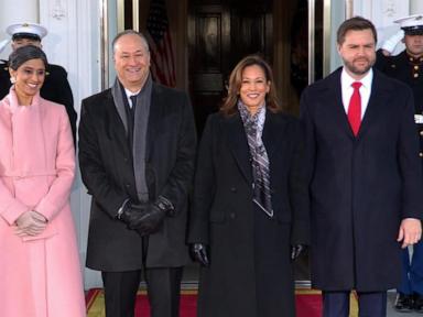 WATCH:  JD Vance arrive at the White House ahead of swearing in as vice president