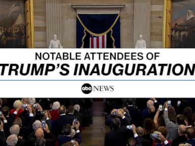 WATCH:  Notable attendees of Trump’s inauguration