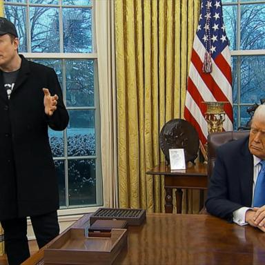 Trump, Elon Musk discuss efforts to reshape federal govt. from Oval Office