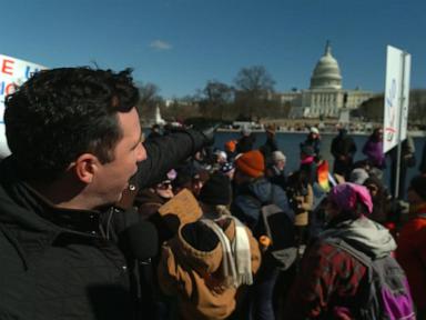 WATCH:  Demonstrators protest mass government layoffs outside of US Capitol