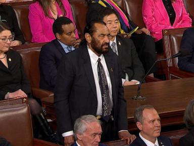 WATCH:  Johnson tries to bring chamber to order, has Democrat removed during Trump speech