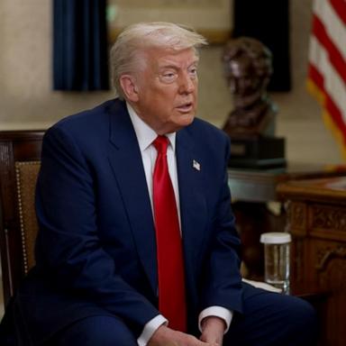 President Donald Trump spoke with ABC News’ Terry Moran about Elon Musk's Department of Government Efficiency, and says he’s satisfied with HHS secretary Robert F. Kennedy Jr..