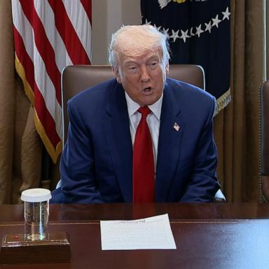 VIDEO: Trump continues to blame Biden for GDP decline at start of his 2nd term