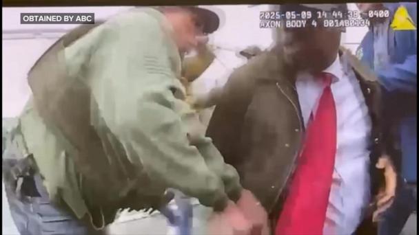 New video shows New Jersey mayor arrested at ICE detention center