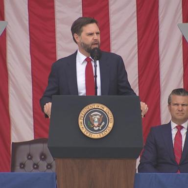 Speaking of the fallen, the vice president said, “They stood, not apart from us, but among us. Ordinary men and women who chose to shoulder an impossible burden.”