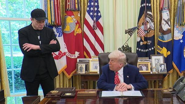 Trump thanks Elon Musk for leading the Department of Government Efficiency