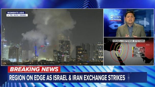US assisting in shooting down missiles headed to Israel