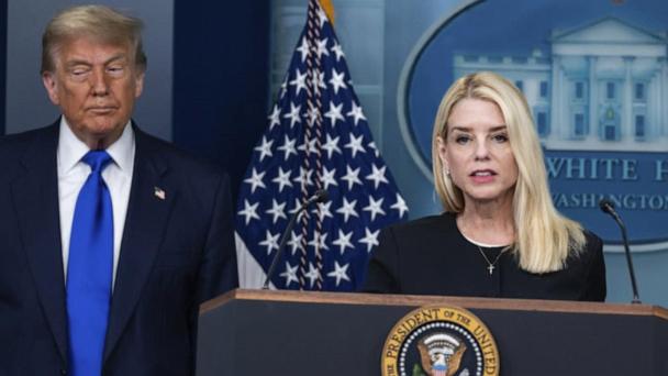 VIDEO: Trump defends AG Bondi amid revolt over Jeffery Epstein files