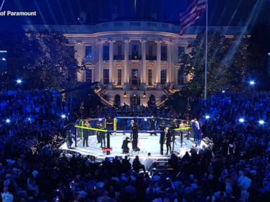WATCH:  Inside Trump's UFC fight on the South Lawn