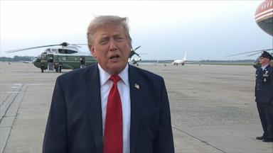 The Boeing 747-8, a gift from the Qatari royal family, took its first flight with President Donald Trump on board July 1.