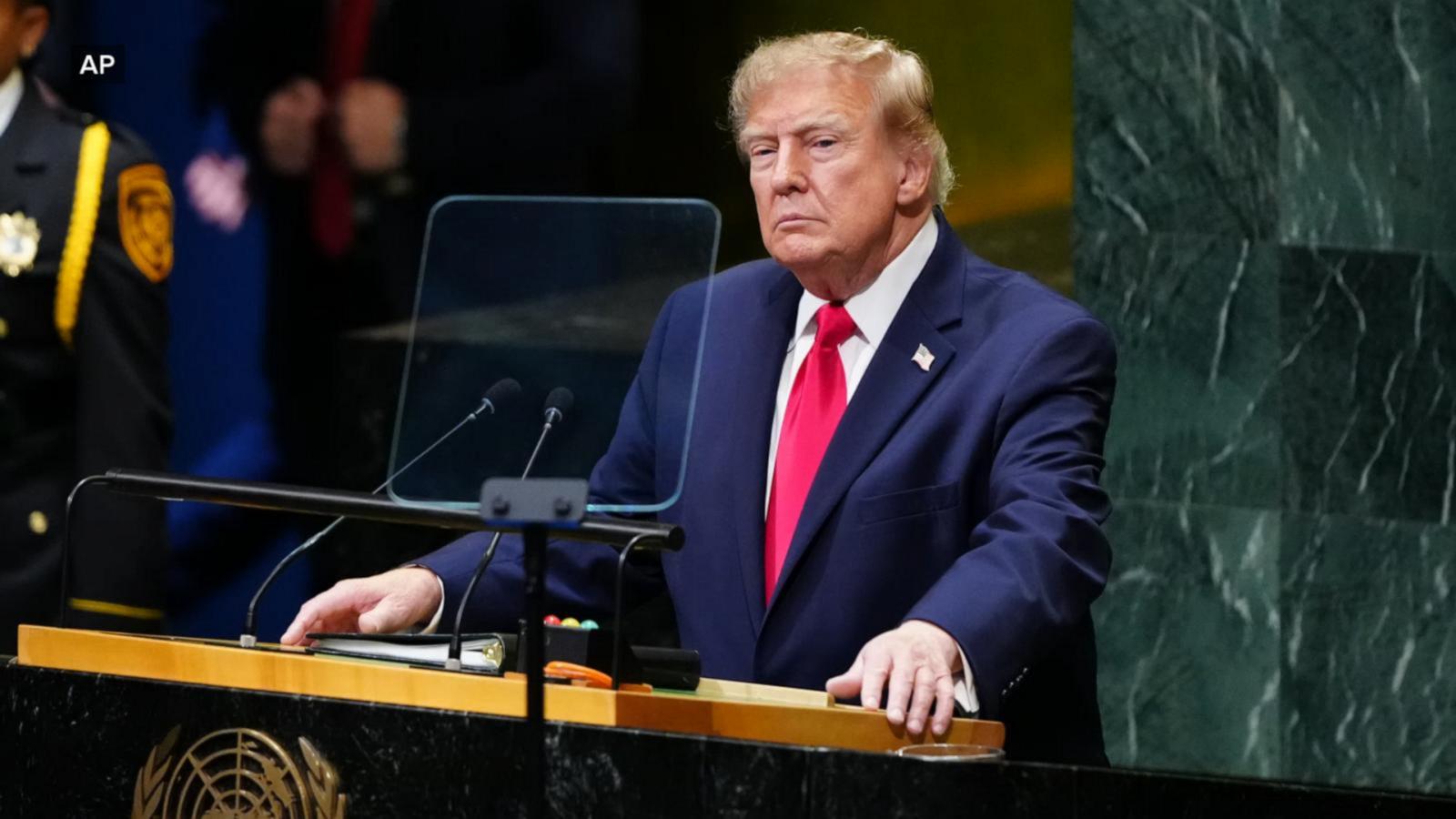 WATCH:  Trump uses UN speech to defend war with Iran