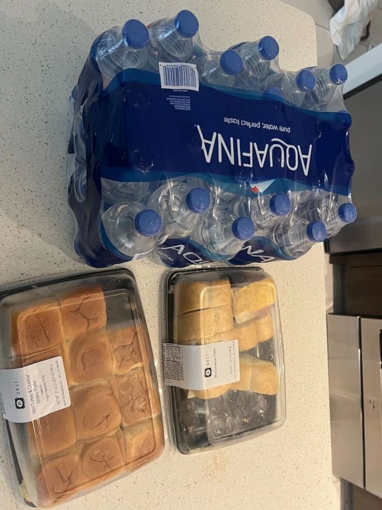 PHOTO: Hurricane rations Miles picked up from Publix grocery store.
