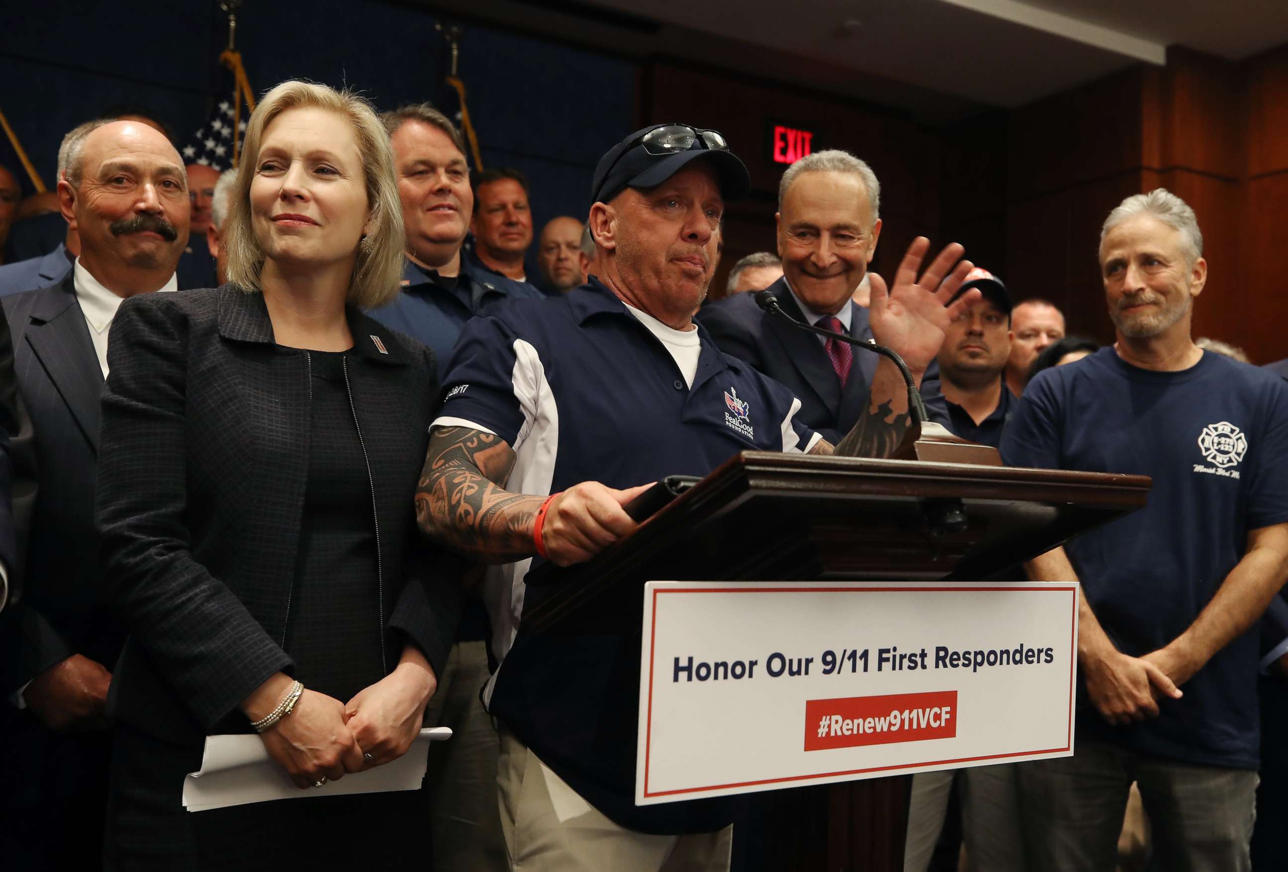 Senate Votes To Make 911 Victims Fund Permanent As First Responders Jon Stewart Look On Abc News 