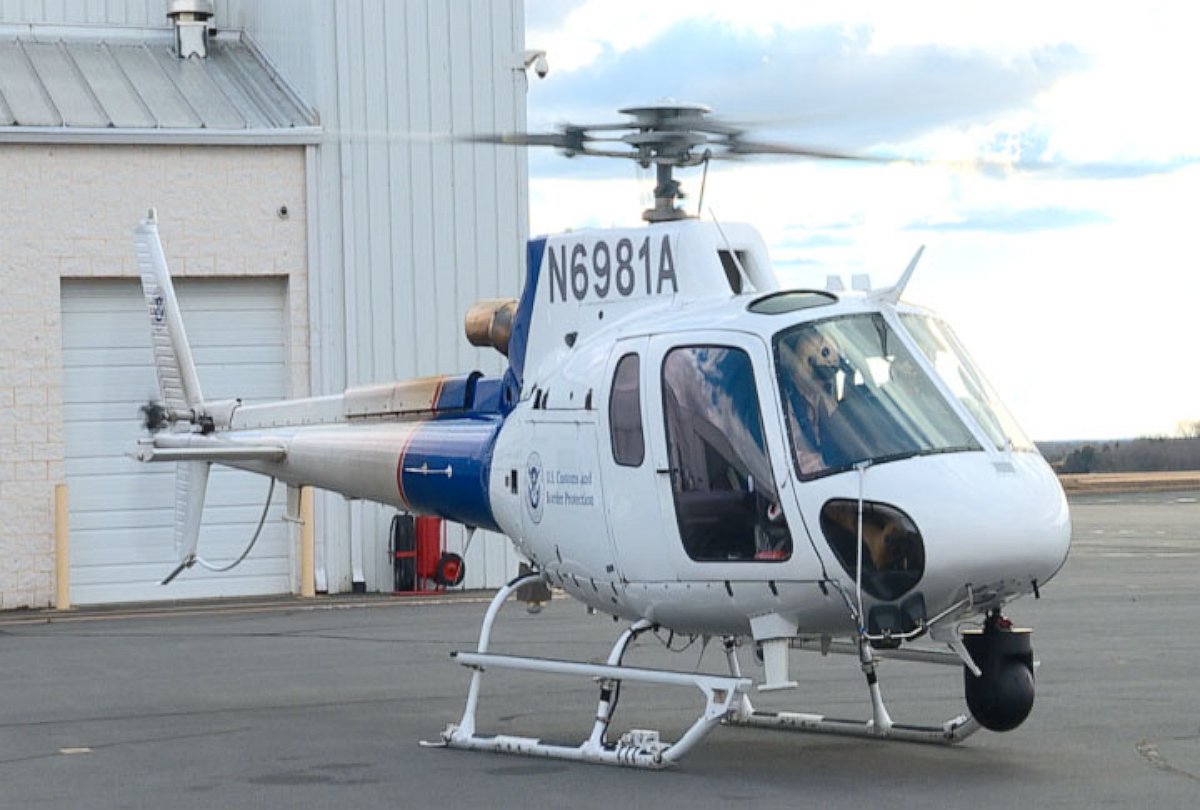 PHOTO: U.S. Customs and Border Protection (CBP) Air and Marine Operations helicopter prepares to take off in advance of Inauguration Day.