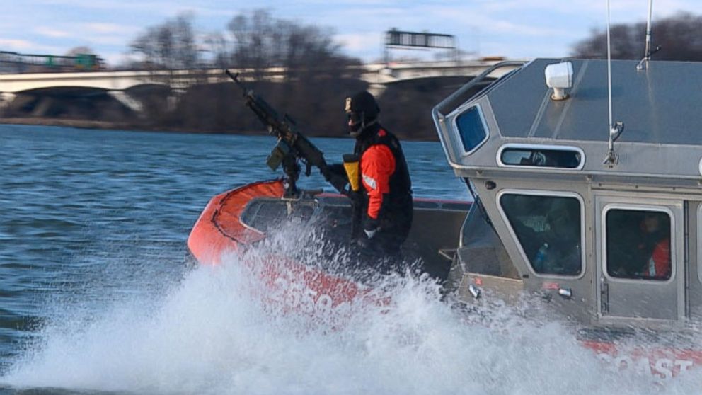 PHOTO: U.S. Coast Guard prepares to patrol to waters around Washington, D.C. for Inauguration Day.