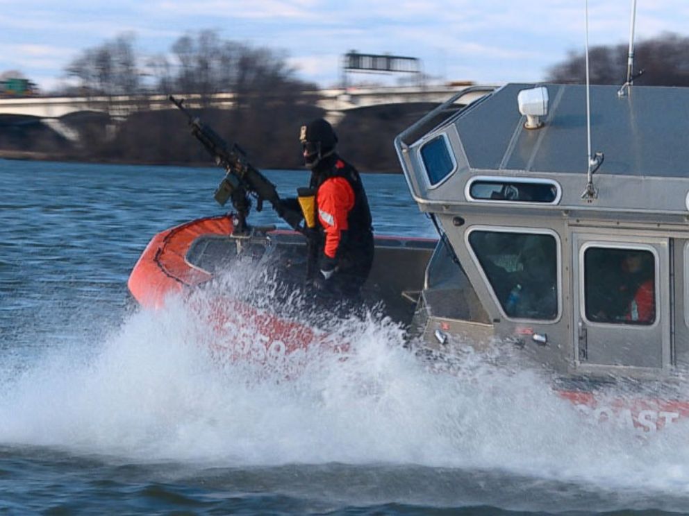 PHOTO: U.S. Coast Guard prepares to patrol to waters around Washington, D.C. for Inauguration Day.