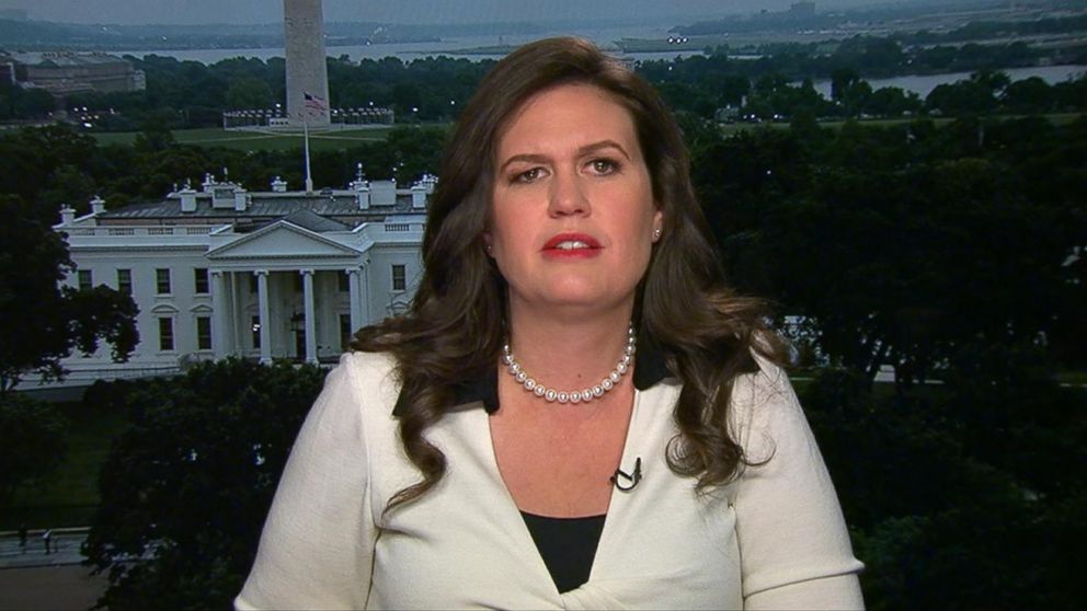 PHOTO: White House deputy press secretary Sarah Huckabee Sanders appears on "Good Morning America," May 11, 2017.