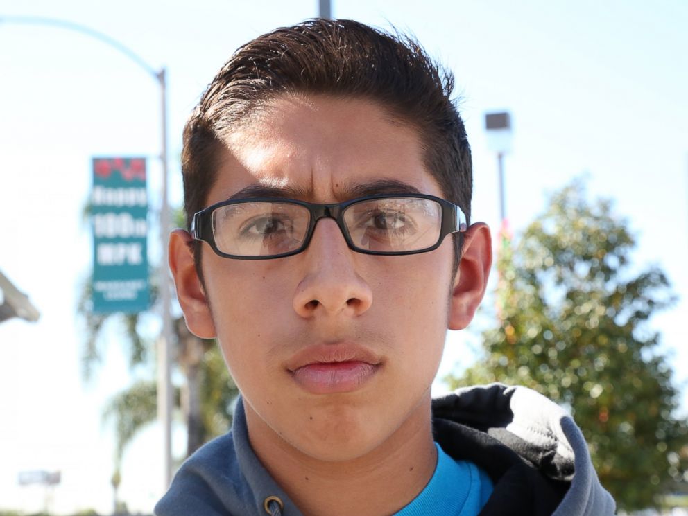 PHOTO: Los Angeles resident Josue, 14, told ABC News he thinks the next four years are going to be difficult because of President-elect Donald Trump.