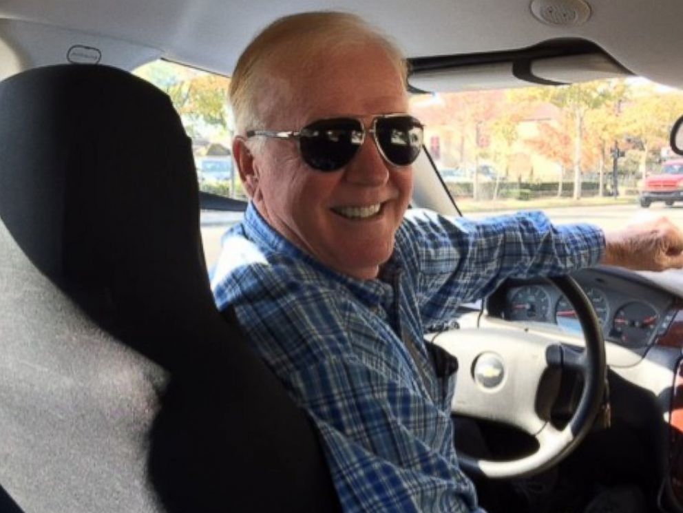 PHOTO: Retired businessman Rob Sherman driving for the taxi-service, Uber, in Columbus, Ohio. Sherman says he is often told he looks like Vice President Joe Biden. 