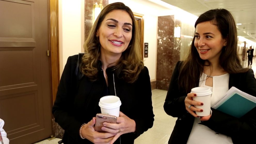 PHOTO: A delegation of Syrian women were visiting Washington, D.C. on April 26 to lobby support for civil society in their home country.