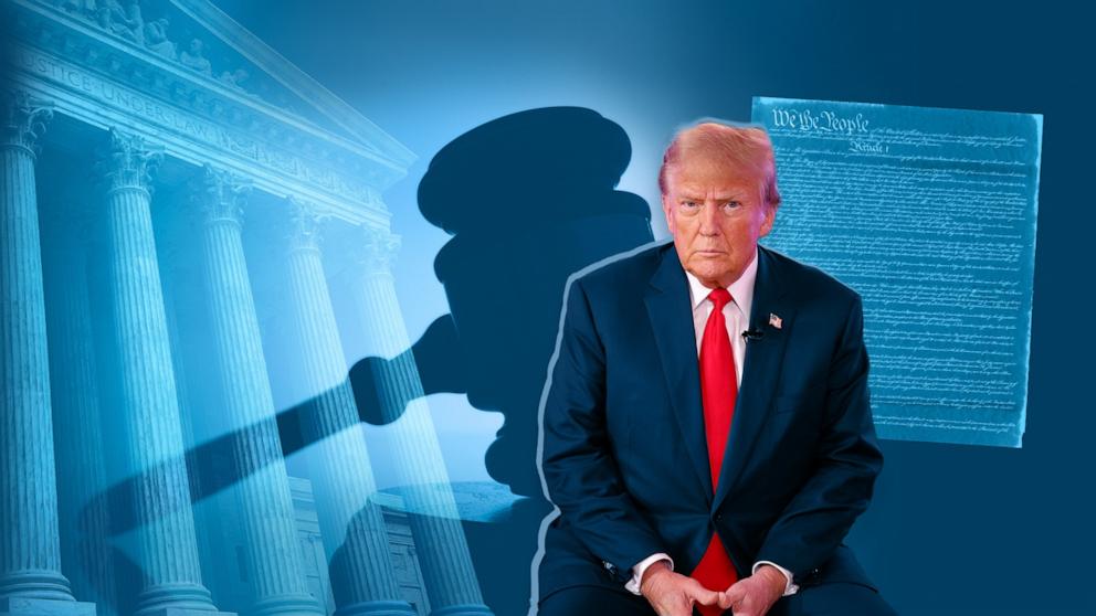 Former President Donald Trump is arguing before the U.S. Supreme Court against being disqualified for office under the 14th Amendment. 