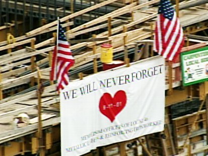 pic of sign remembering 9-11 victims