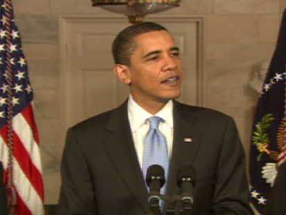 Video of PResident OBama talking about the Senate vote.
