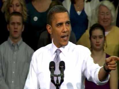 Video of President Obama challening Republicans on health care.