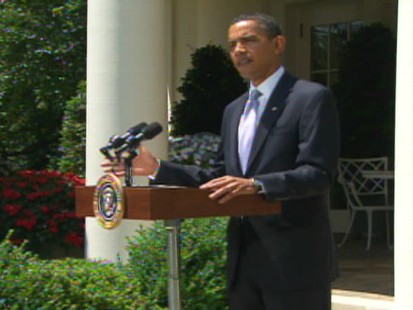 Video of Obama discussing the tobacco bill.