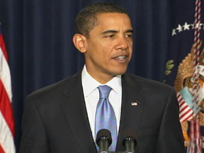 Video of President Barack Obama discussing a freeze of White House salaries over 100K.