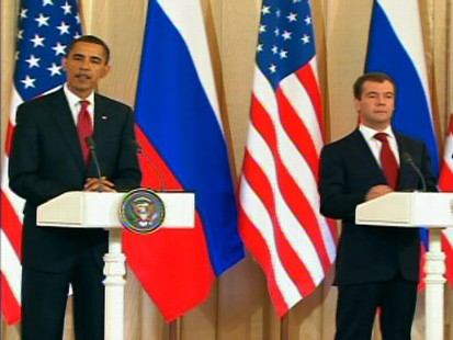 Video of Obama and Medvedev talking about nukes.