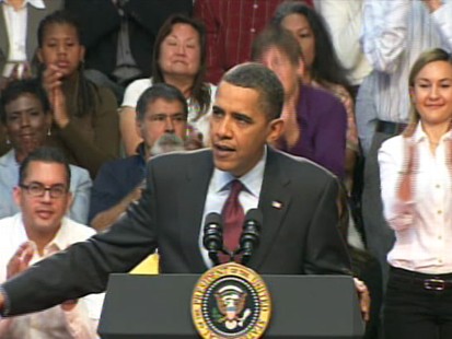 Video of President Barack Obama praising Sen. Reid in Las Vegas.