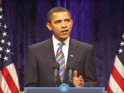 Video of Barack Obama addressing the nation about the economic woes facing the country.