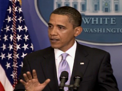 Video from the presidents press conference.