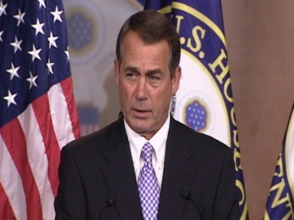 Video: Rep. Boehner remarks on Scarborough claims.