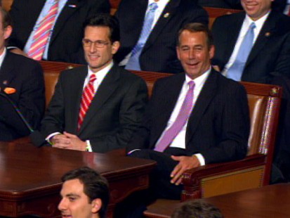 ABC News video of SOTU: Cantor and Boehner React