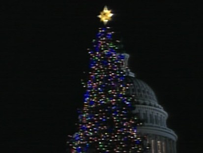 ABC News video of the U.S. Capitol Christmas tree lighting.
