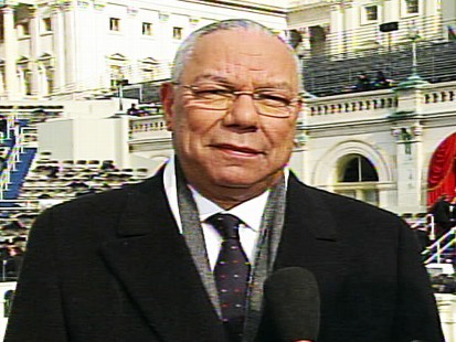 Video of Colin Powell discussing the inauguration of Barack Obama.