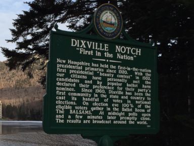 PHOTO: Dixville Notch has been known as First in the Nation Since 1960, when nine residents voted at midnight. Most of its land is occupied by the historic Balsams resort.
