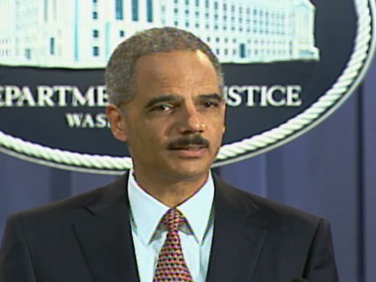 Attorney General Eric Holder announcing that five Gitmo detainees, including KSM, will be tried in federal court.